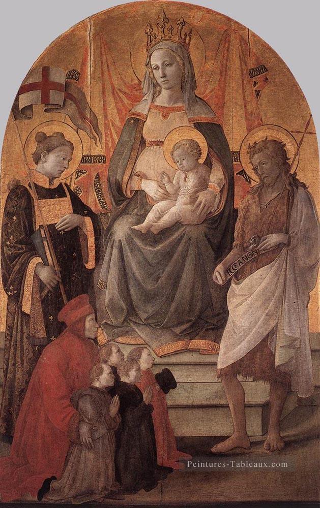 Madonna Del Ceppo Renaissance Filippo Lippi Peintures à l'huile